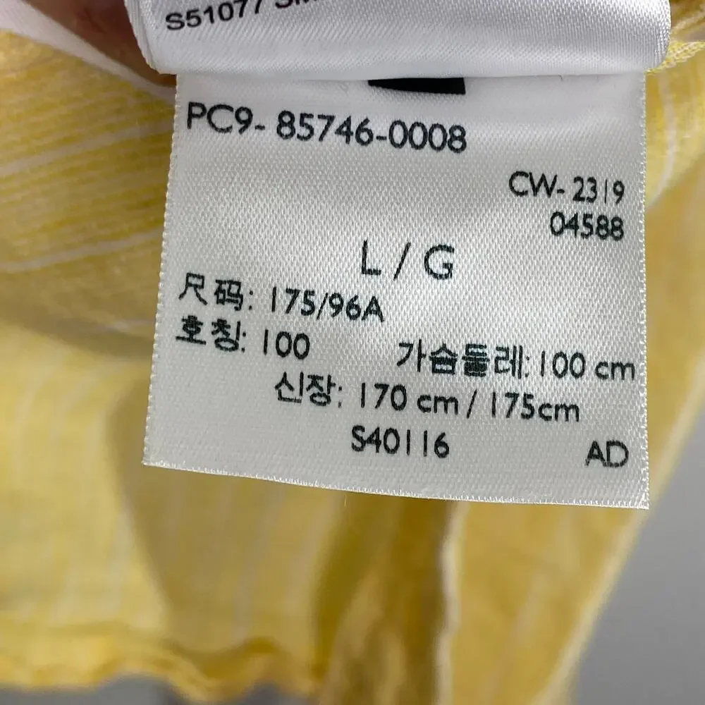 Levi's Sunset Mimosa Yellow One Pocket Button Up Shirt Men's Size Large L‎